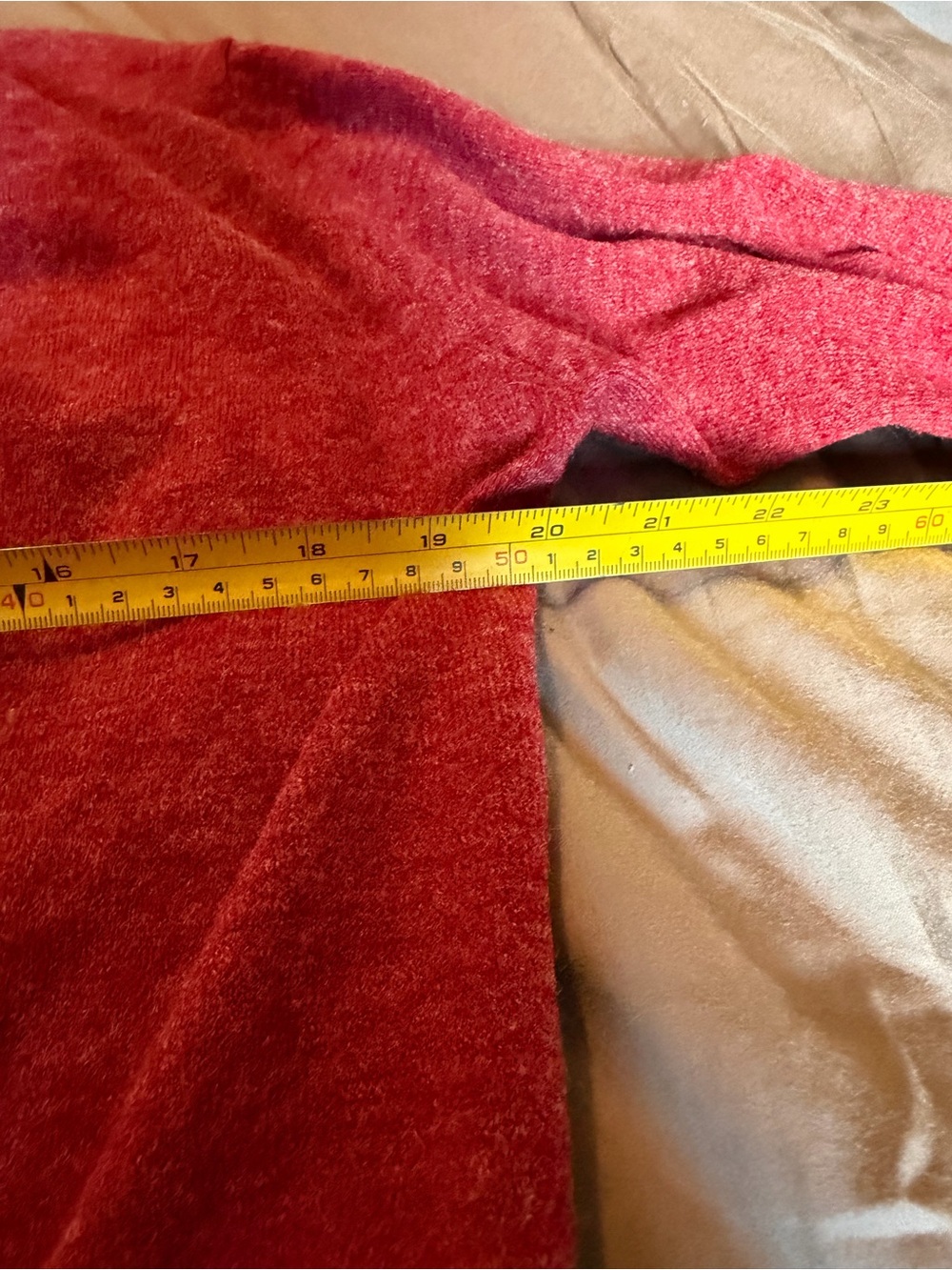 Long Open Cardigan – Raspberry Red – Fits M - Picture 6 of 8